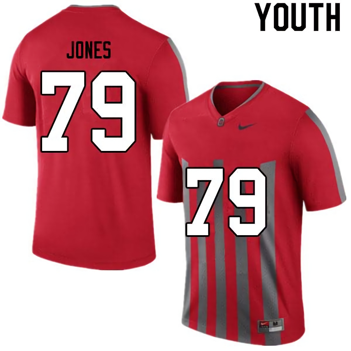 Dawand Jones Ohio State Buckeyes Youth NCAA #79 Nike Retro College Stitched Football Jersey OMF5156AD